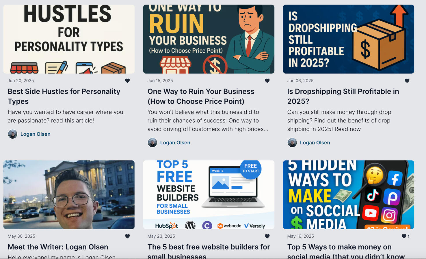 Business (Blog Writing)